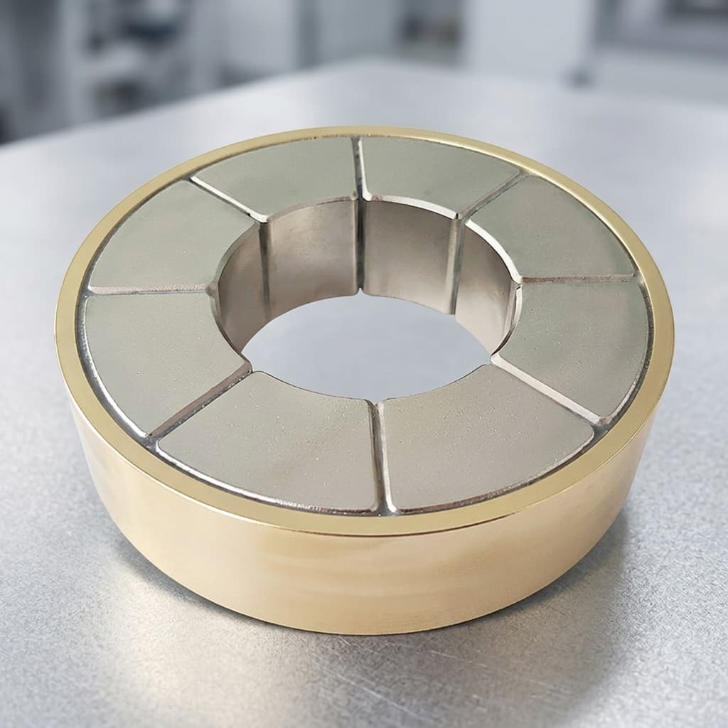 Halbach magnetic bearing system