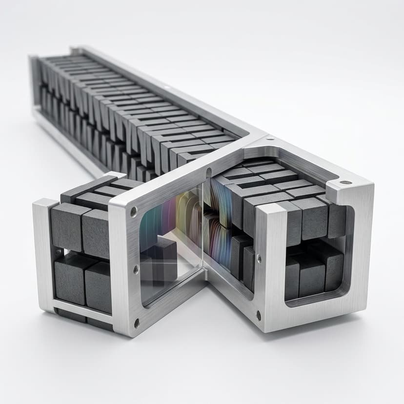 Precision Halbach wiggler array